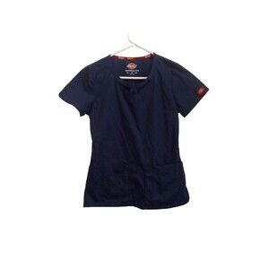 NWT Dickies navy blue scrub top